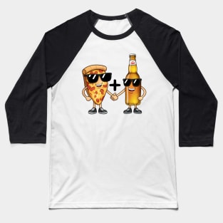 Pizza and Beer Baseball T-Shirt